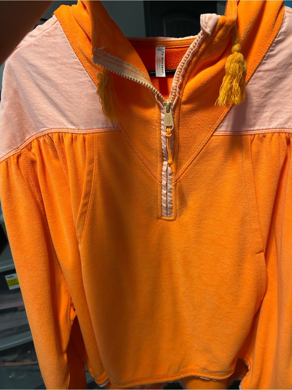 Free people movement half zip hooded sweater